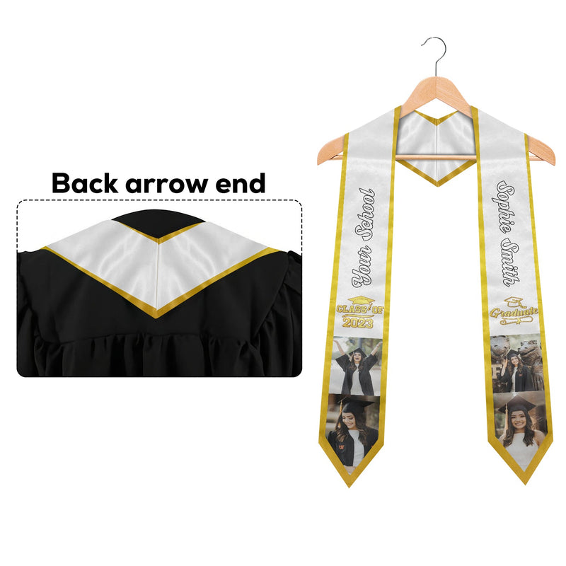 Custom Name Photo Graduation Gifts for Graduates - Personalized Stoles