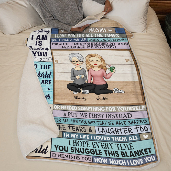 Custom Name Mother Daughter Gifts - Personalized Blanket