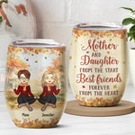Custom Name Funny Mother Daughter Gifts - Personalized Wine Tumbler