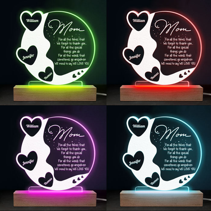 Custom Name Mom Gifts - Personalized 3D LED Light