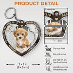 Custom Pet Photo Memorial Dog Loss Gift - Personalized Acrylic Keychain