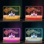 Custom Name Memorial Angel Gifts for Family - Personalized 3D LED Light