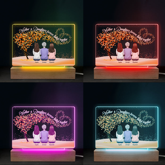 Custom Name Memorial Angel Gifts for Family - Personalized 3D LED Light