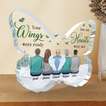Custom Name Memorial Angel Gifts for Family - Personalized Shaped Acrylic Plaque