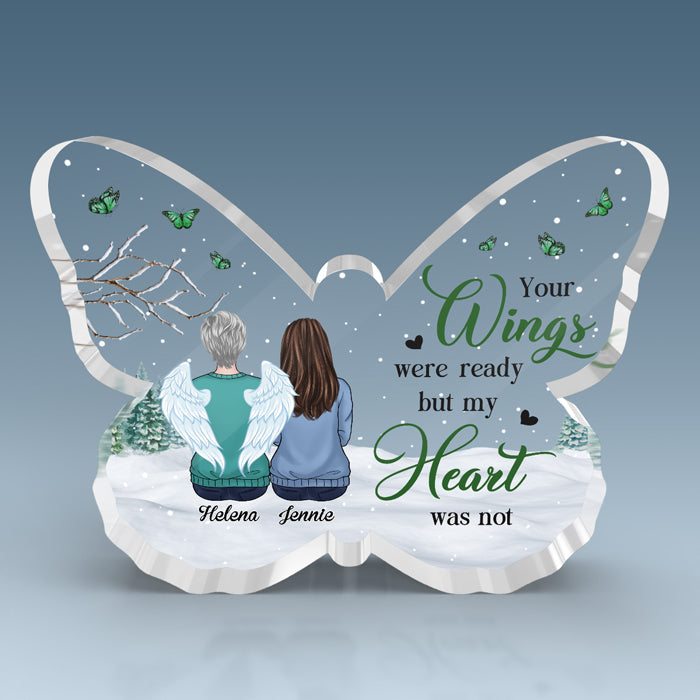 Custom Name Memorial Angel Gifts for Family - Personalized Shaped Acrylic Plaque
