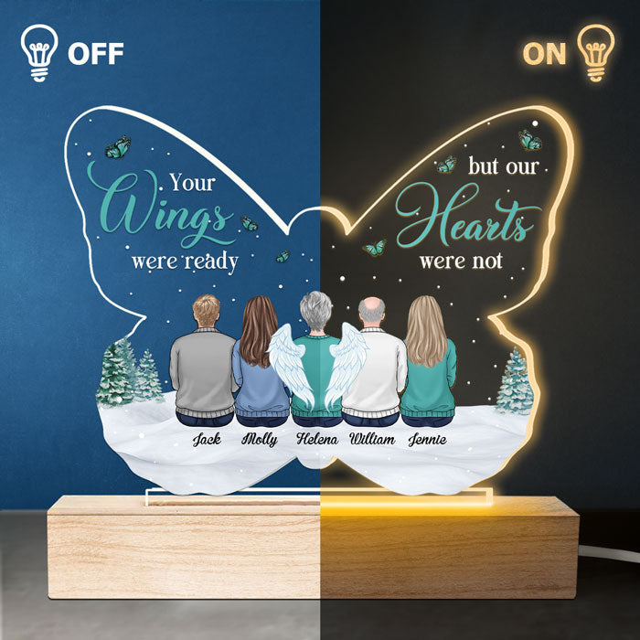 Custom Family Memorial Gifts - Personalized 3D LED Light
