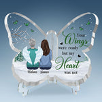 Custom Name Memorial Angel Gifts for Family - Personalized Shaped Acrylic Plaque