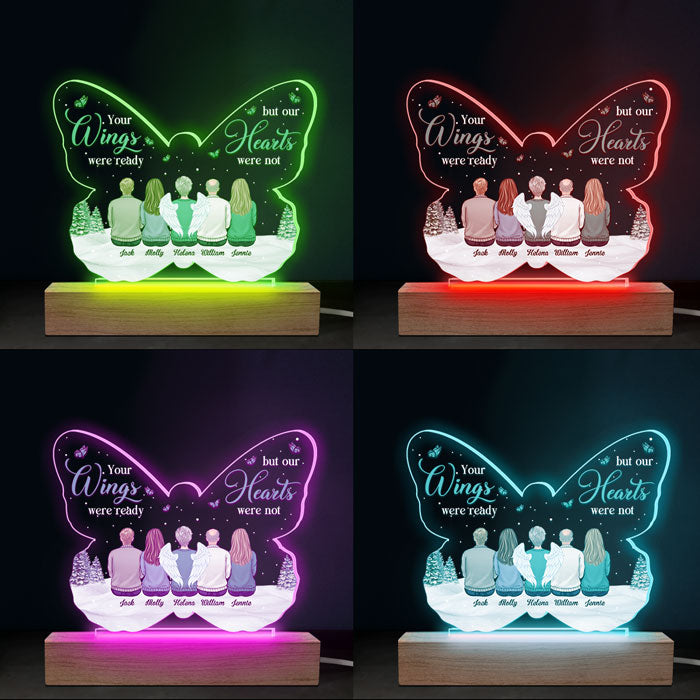 Custom Family Memorial Gifts - Personalized 3D LED Light