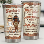Custom Name Partners in Crime Gifts for Women - Personalized Tumbler