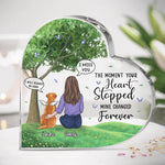Custom Name Pet Memorial Gifts for Dog Lovers - Personalized Shaped Acrylic Plaque