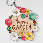 Custom Name Nana's Garden Gifts for Grandma - Personalized Acrylic Keychain
