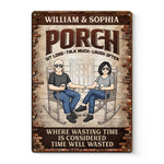 Custom Name Porch Couple Gifts - Personalized Metal Sign