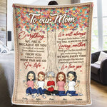 Custom Name Mother Daughter Gifts - Personalized Blanket