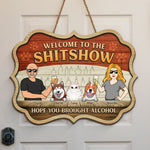 Custom Name Funny Bar Gifts for Dog Lovers - Personalized Wood Sign