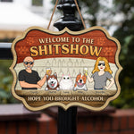 Custom Name Funny Bar Gifts for Dog Lovers - Personalized Wood Sign