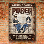 Custom Name Porch Couple Gifts - Personalized Metal Sign