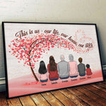 Custom Name Grandkids Family Gifts for Grandparents - Personalized Poster