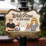Custom Name Pet Family Welcome Sign - Personalized Wood Sign