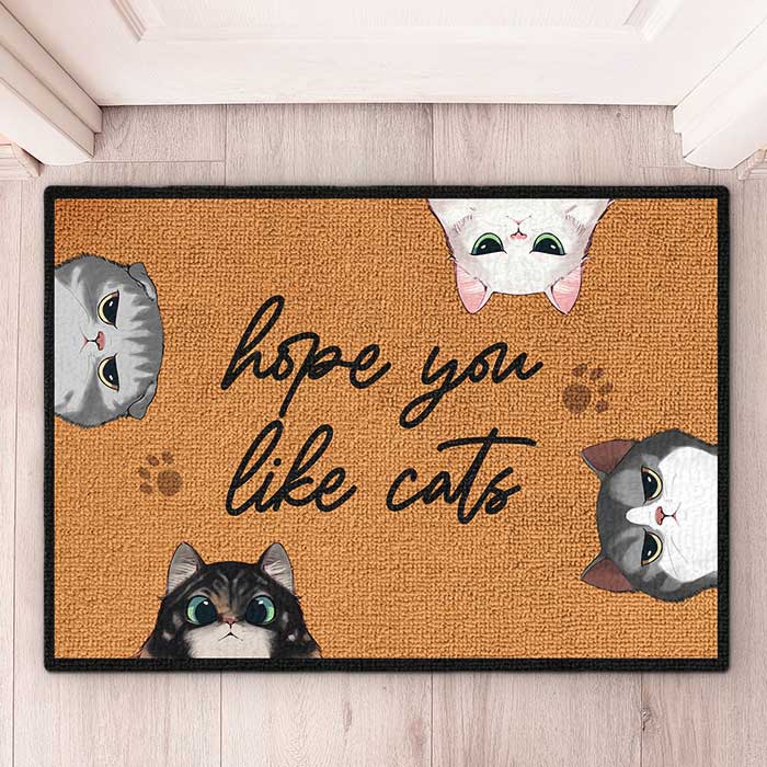 Funny Cat Lover Welcome Decor - Doormat