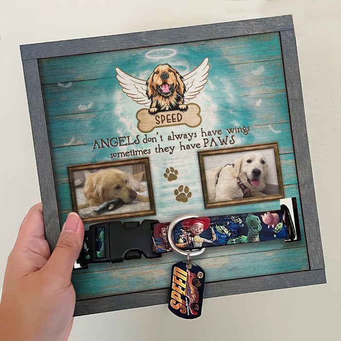 Custom Pet Photo Dog Memorial Decor - Personalized Memorial Sign
