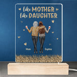 Custom Name Mother Daughter Gifts - Personalized 3D LED Light