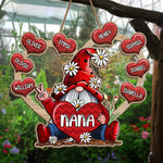 Custom Family Name Gnome Gifts for Grandma - Personalized Wood Sign