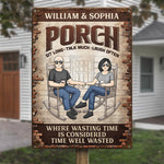 Custom Name Porch Couple Gifts - Personalized Metal Sign
