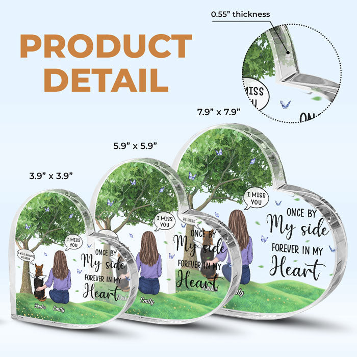 Custom Name Pet Memorial Gifts for Dog Lovers - Personalized Shaped Acrylic Plaque
