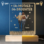 Custom Name Mother Daughter Gifts - Personalized 3D LED Light