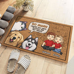 Custom Name Funny Pet Lover Gifts for Couples - Personalized Doormat