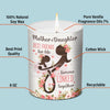 Mother & Daughter, Best Friends For Life - Family Personalized Custom Smokeless Scented Candle - Gift For Daughter From Mother