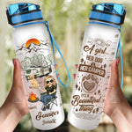 Custom Name Camping Gifts for Women - Personalized Water Tracker Bottle
