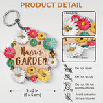 Custom Name Nana's Garden Gifts for Grandma - Personalized Acrylic Keychain