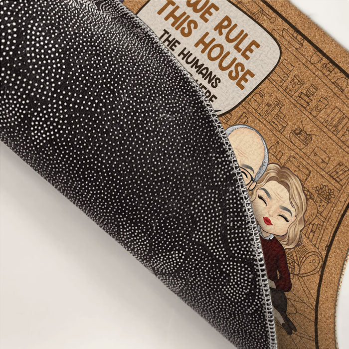 Custom Name Funny Pet Lover Gifts for Couples - Personalized Doormat