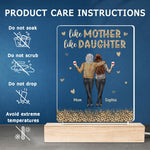 Custom Name Mother Daughter Gifts - Personalized 3D LED Light