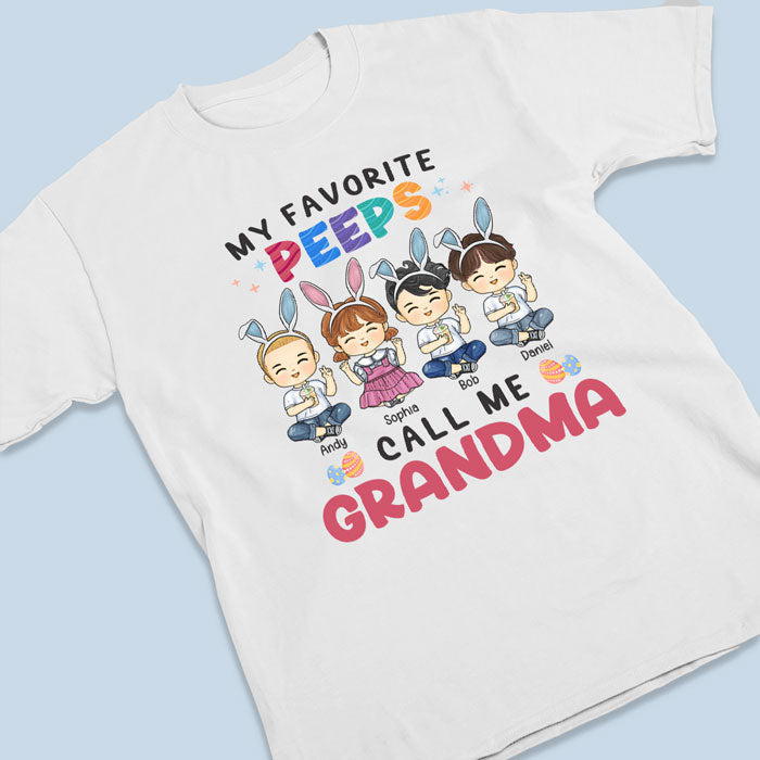 Custom Name Easter Bunny Gifts for Grandma - Personalized Apparel