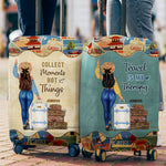 Custom Name Travel Adventure Gifts - Personalized Luggage Cover