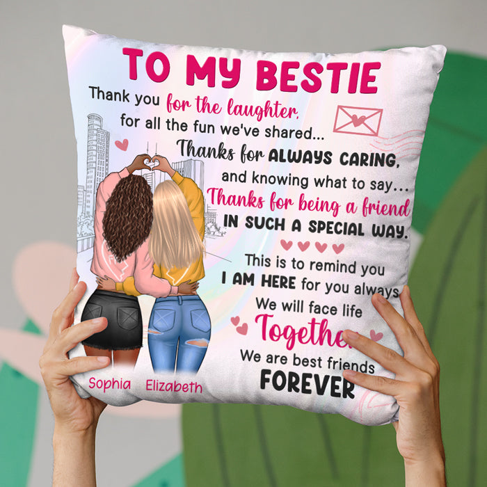 Custom Name Best Friend Gifts for Women - Personalized Pillow
