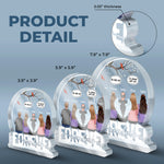 Custom Family Angel Memorial Gifts - Personalized Shaped Acrylic Plaque