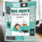 Custom Name Dog Mom Gifts for Dog Lovers - Personalized Blanket