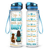 Life Is Better With - Dog & Cat Personalized Custom Water Tracker Bottle - Gift For Pet Owners, Pet Lovers