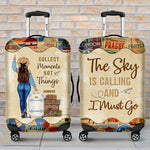 Custom Name Travel Adventure Gifts - Personalized Luggage Cover