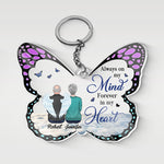 Custom Name Memorial Butterfly Gifts - Personalized Acrylic Keychain