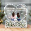 The Love Between Us Lasts Forever - Family Personalized Custom Shaped Acrylic Plaque - Mother's Day, Birthday Gift For Mom