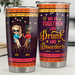 Custom Name Drunk and Disorderly Gifts for Women - Personalized Tumbler