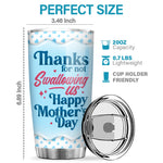 Custom Funny Sperm Mother's Day Gifts for Mom - Personalized Tumbler