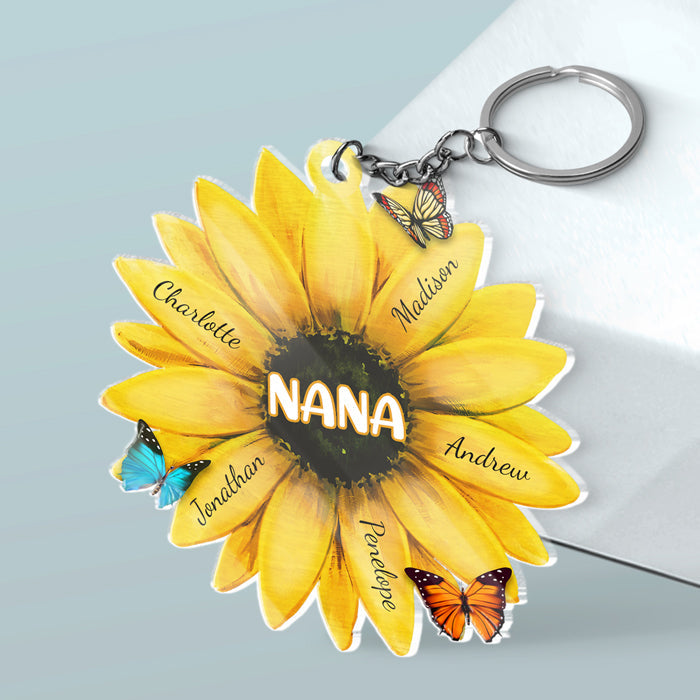 Custom Name Gifts for Nana - Personalized Acrylic Keychain