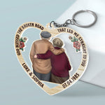 Custom Name Anniversary Gifts for Couples - Personalized Acrylic Keychain
