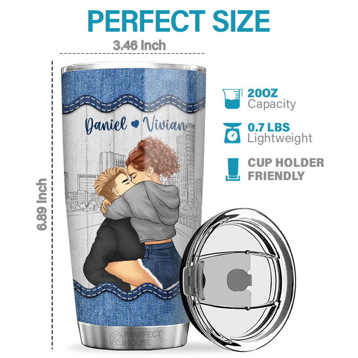 Custom Name Romantic Couple Gifts - Personalized Tumbler