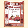 Official Snuggle Blanket For Dog Mom - Dog Personalized Custom Blanket - Gift For Pet Owners, Pet Lovers